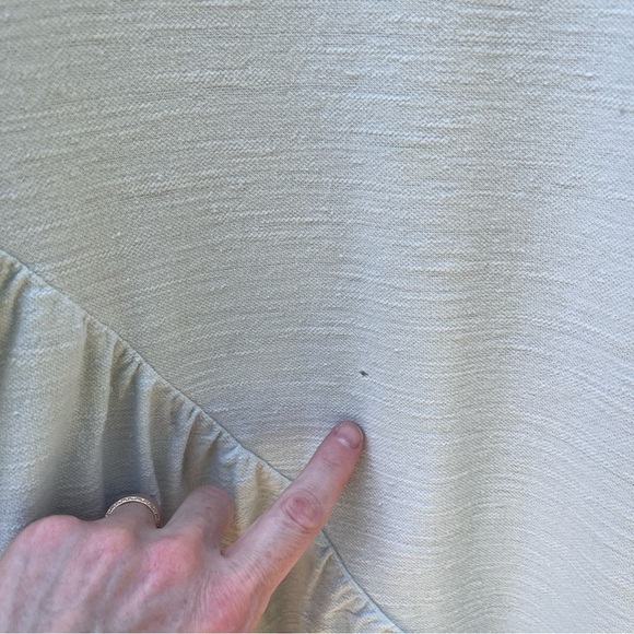 Free People Beach Lena Midi Dress Green Short Sleeve Cotton Womens Small S - Picture 7 of 11